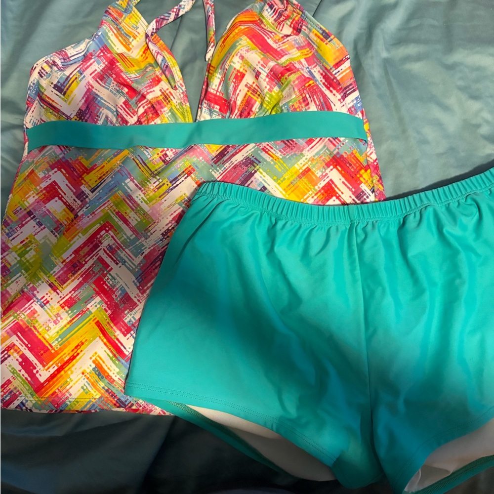 Dippin' Daisy's Multi Color and Aqua Swimwear
